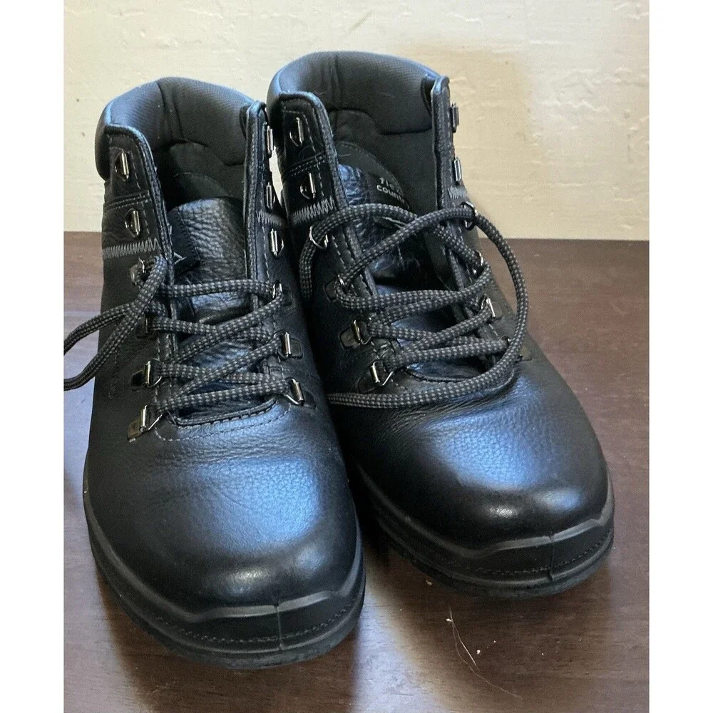 Flexi Country 92105 Black Leather Hiking Boots Men’s Size US 7.5, Mex. 25.5